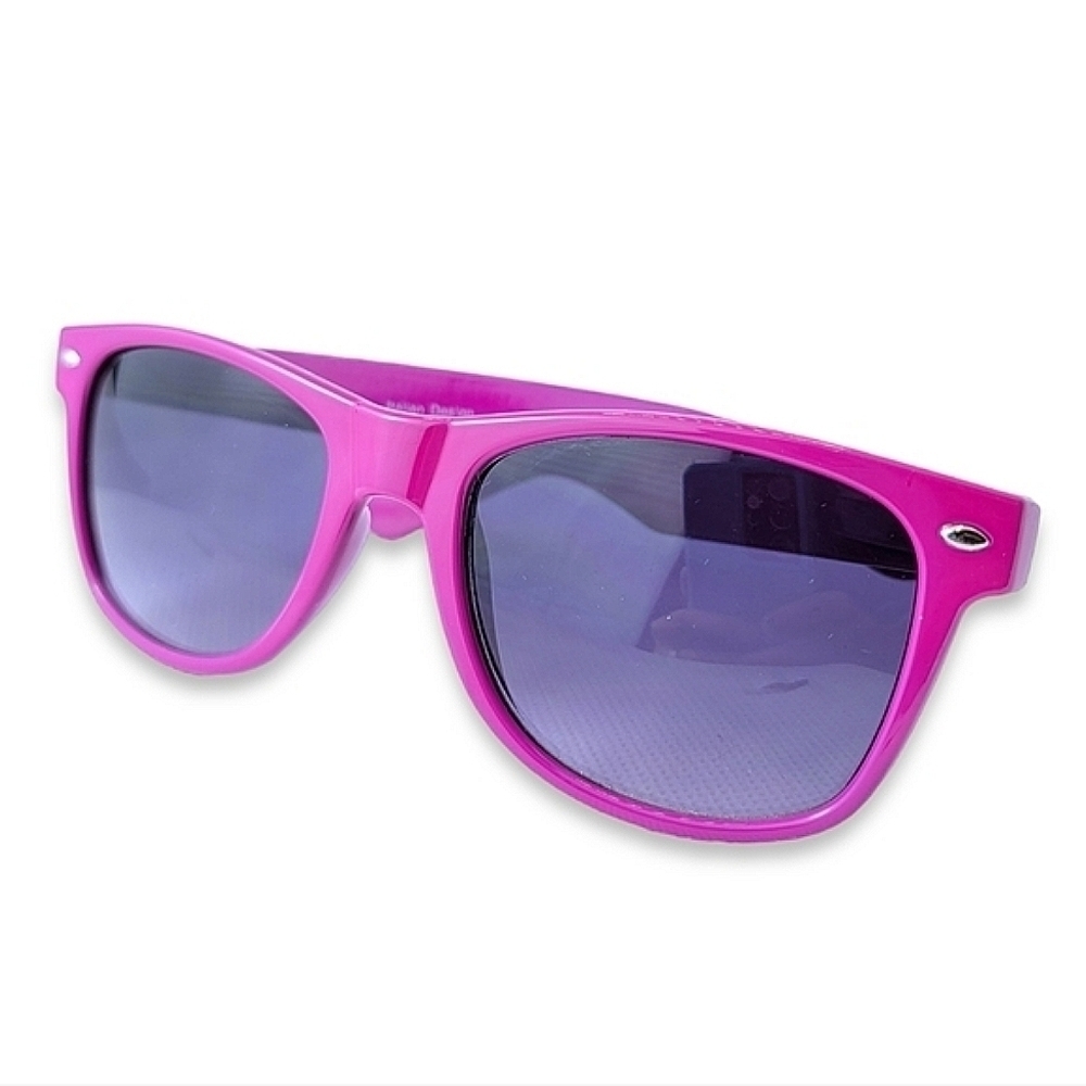 Retro Unknown Brand Wayfarer Fushia Pink Sunglasses 80s 90s